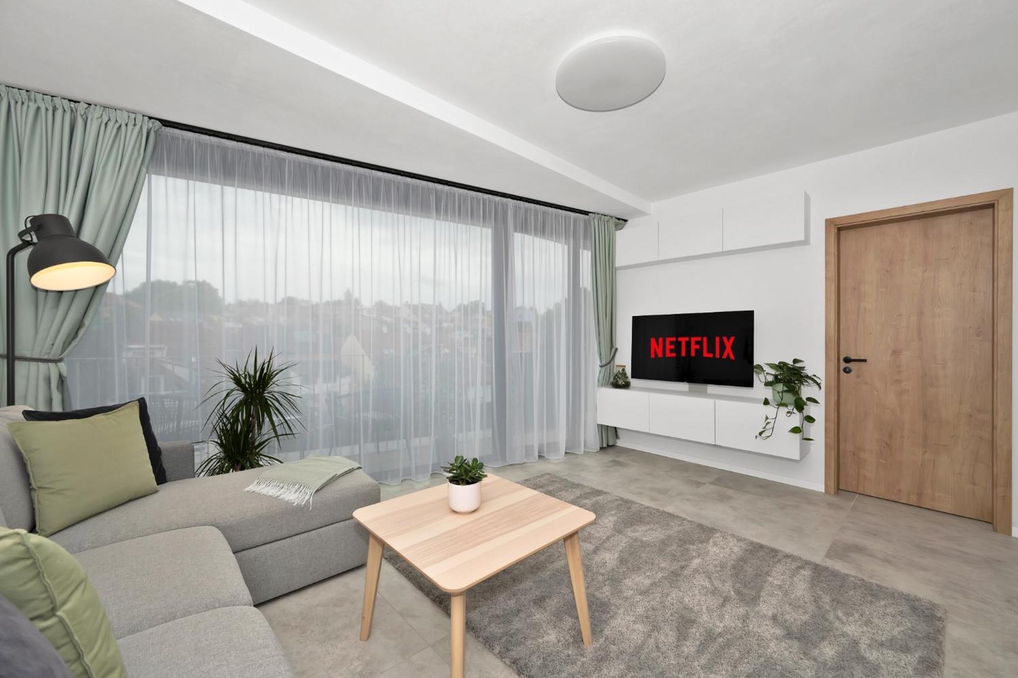Fully Equipped Apartments With Terraces, Free Garage Parking, Netflix & Ac - By Apartmany Slapanice Cz Екстериор снимка